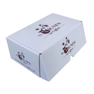 Coffret en carton blanc impression 1 couleur