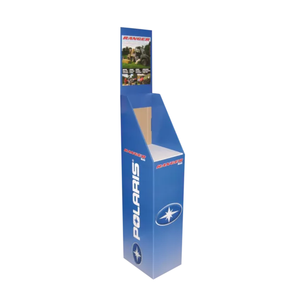 Colonne porte magazine imprimé en QUADRI avec fronton et croisillons