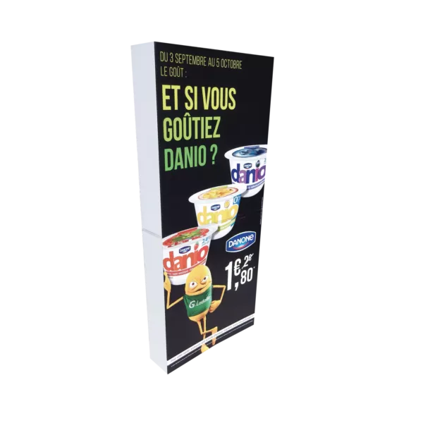 Totem en carton standard pour présentation en magasin