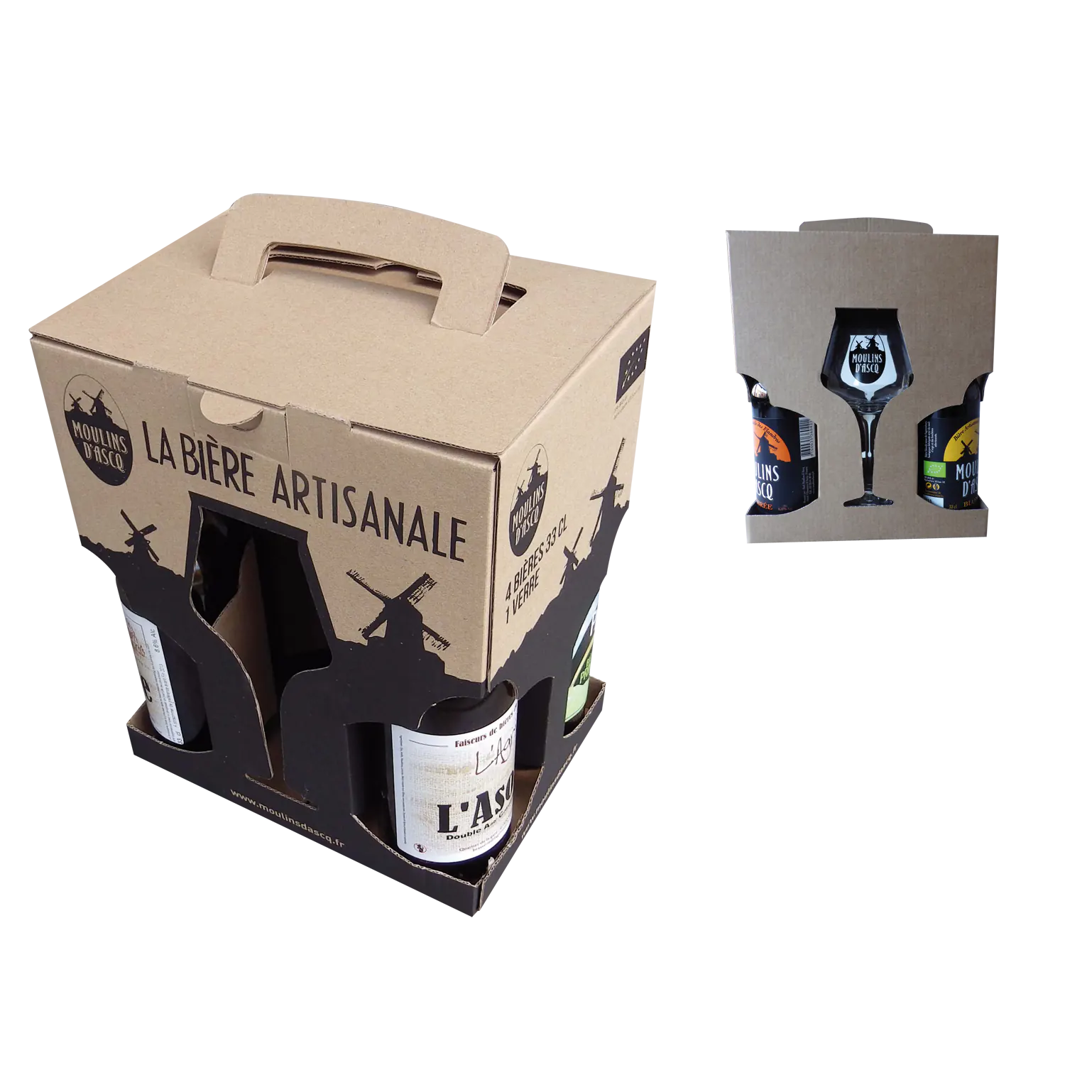 Coffret bière en carton personnalisé