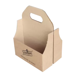 Porte bouteille de 33cl design réalisé en carton à personnaliser