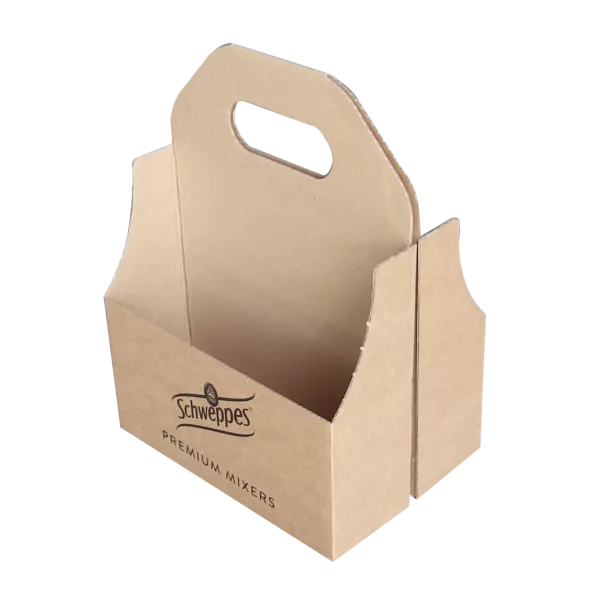 Porte bouteille de 33cl design réalisé en carton à personnaliser