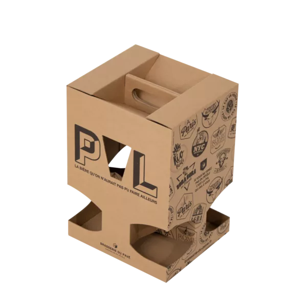 Coffret carton personnalisé pour bouteilles de bière