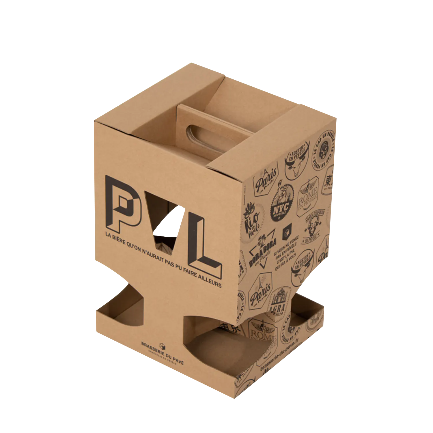 Coffret carton personnalisé pour bouteilles de bière