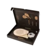 Coffret design en carton noir et calage sur mesure