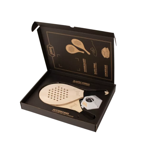 Coffret design en carton noir et calage sur mesure