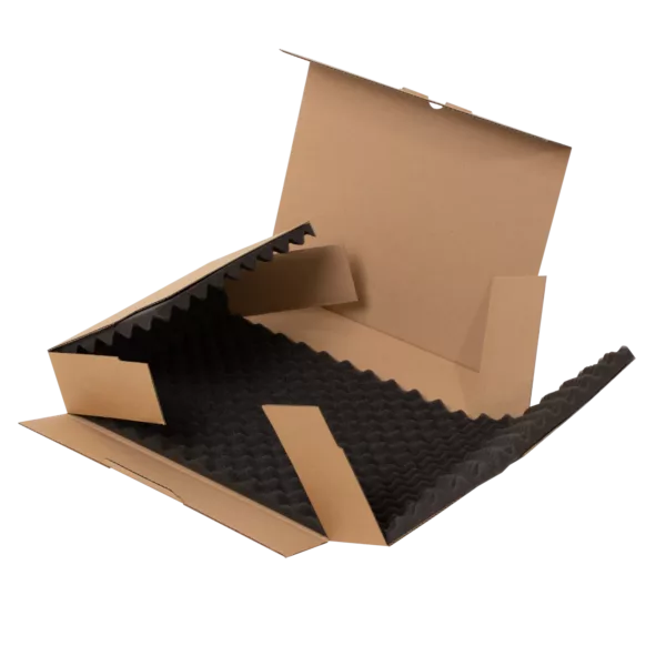 Packaging e-commerce réutilisable sur-mesure en carton et en mousse